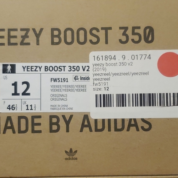 Yeezy Boost 350 Yeezreel, size 12 - Picture 5 of 6